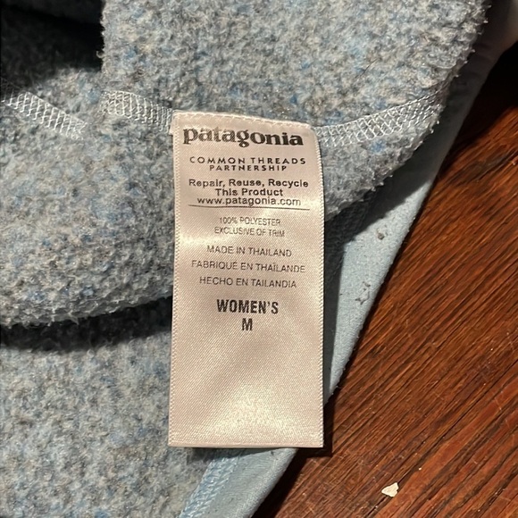 Patagonia Women’s Blue Quarter Zip Jacket Size M - Picture 6 of 7